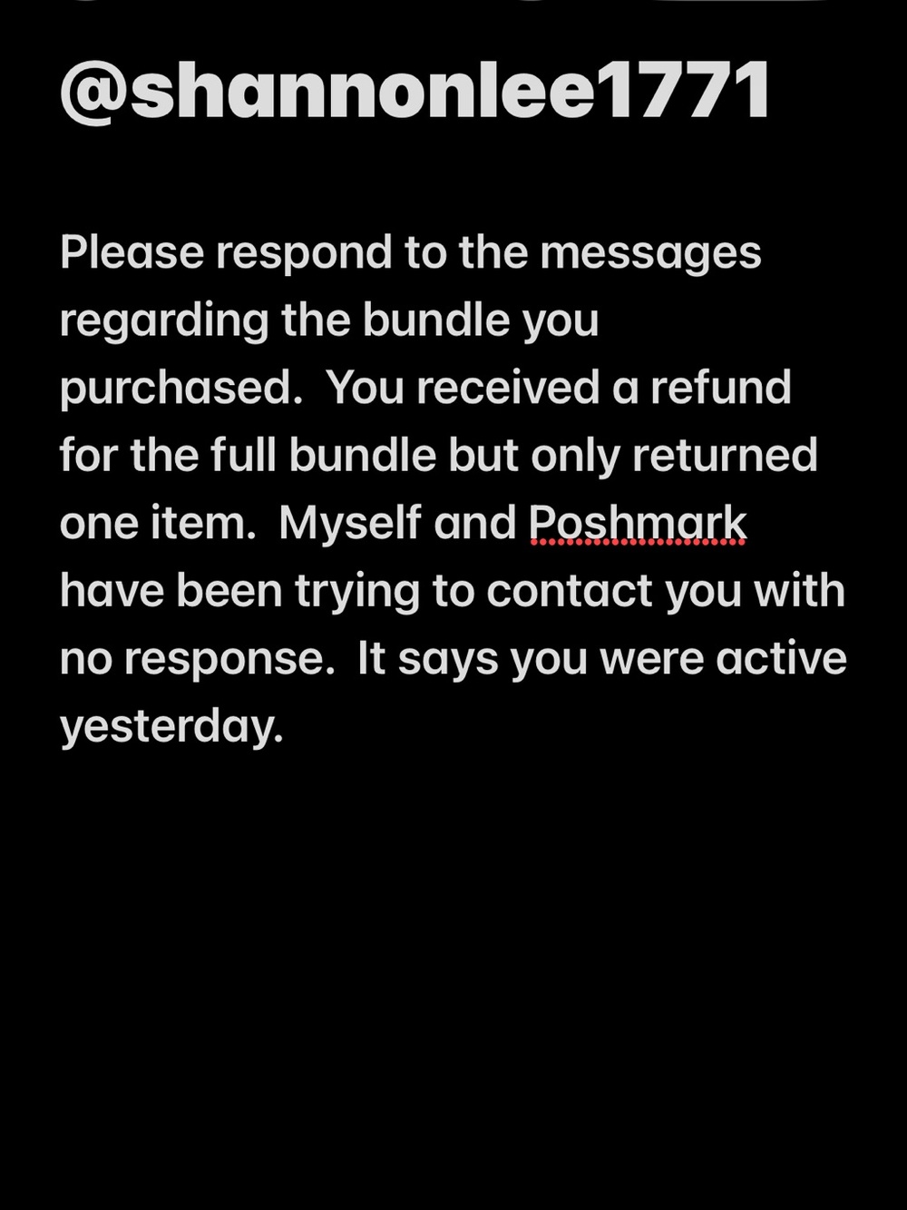 Return items from bundle